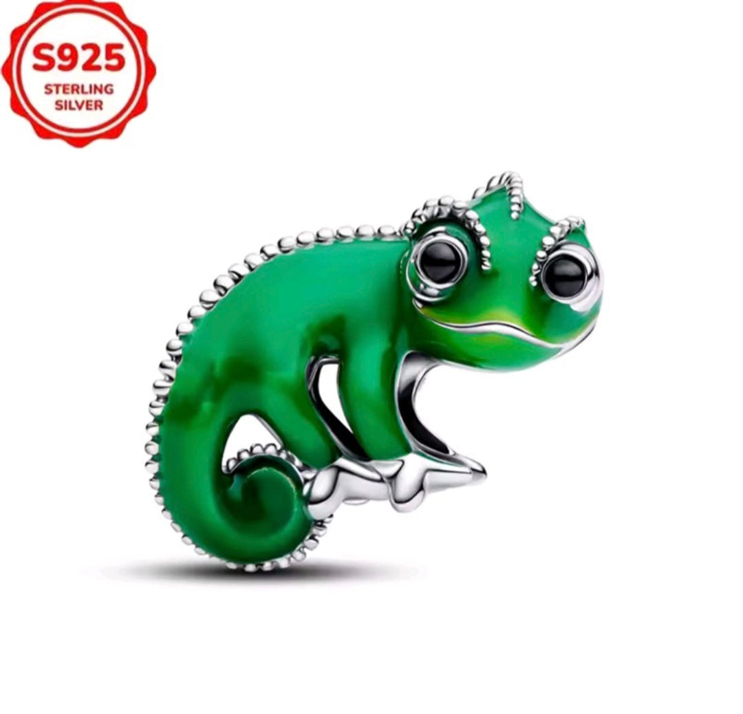 Sterling Silver Disney Tangled Chameleon Charm