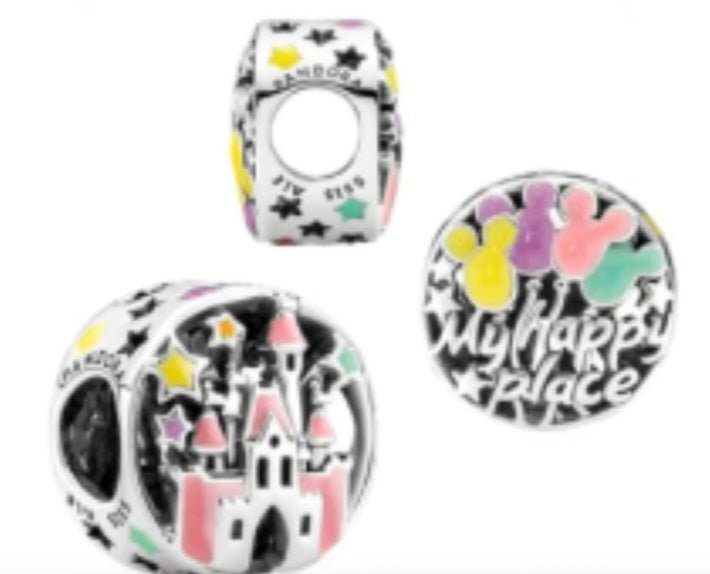 Sterling Silver Disney Castle My Happy Place Charm - Enchanting Charms