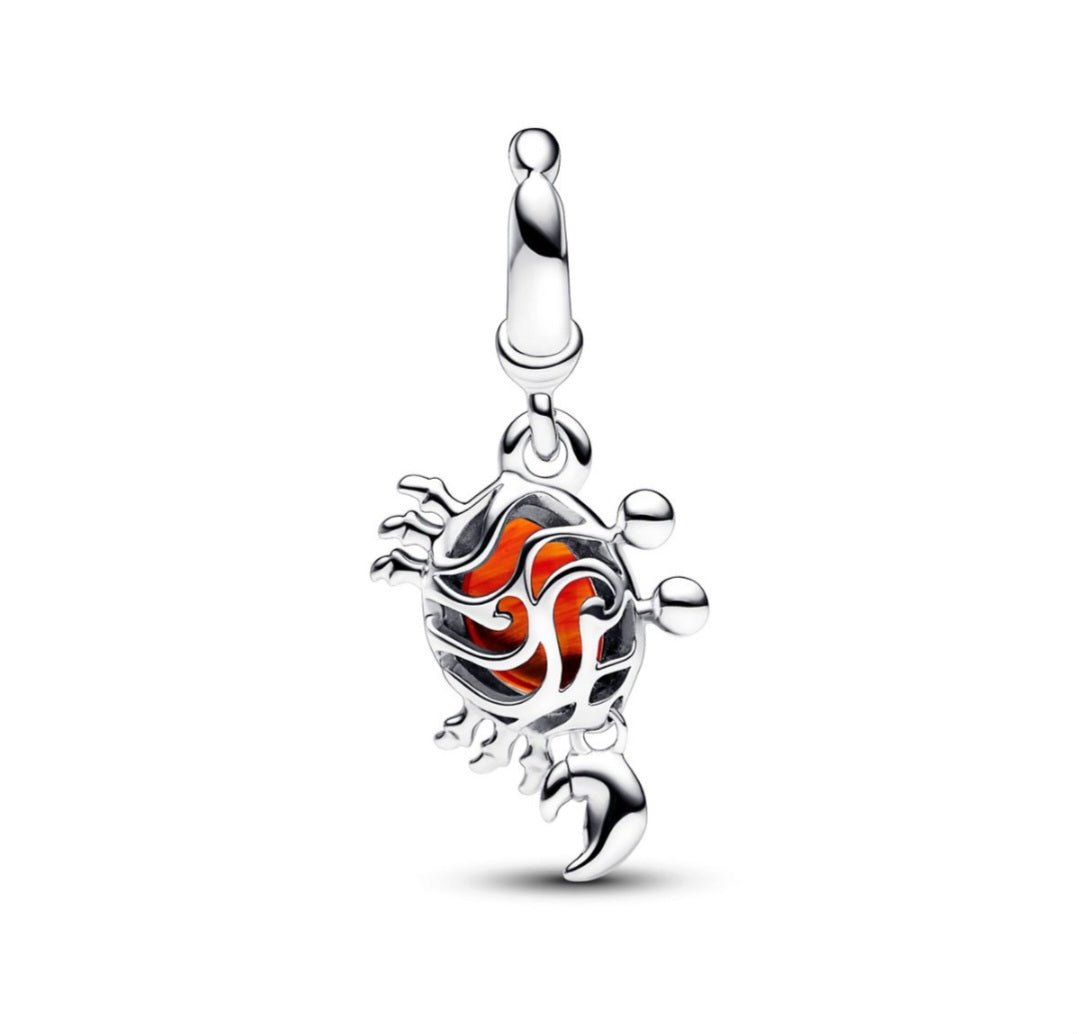 Sterling Silver Disney The Little Mermaid Sebastian Crab Charm - Enchanting Charms