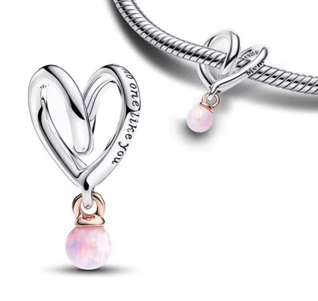 Sterling Silver Mom There is No One Like You Charm - Enchanting Charms