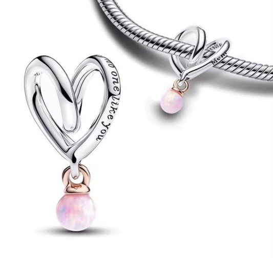 Sterling Silver Mom There is No One Like You Charm - Enchanting Charms