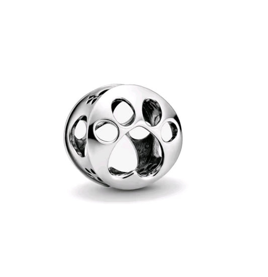 Sterling Silver Paw Print Charm