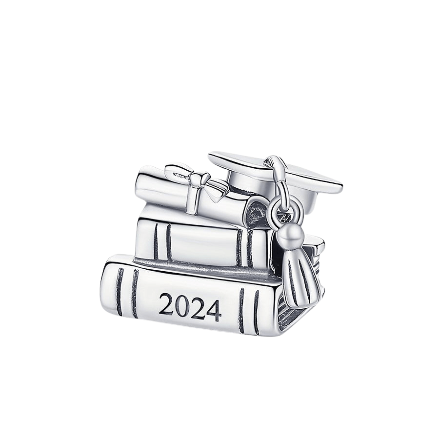 Sterling Silver 2024 Graduation Charm - Enchanting Charms