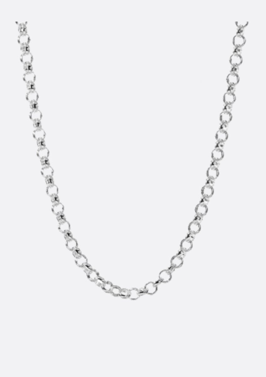 Sterling Silver 2.7mm 50cm Rolo Chain Belcher Necklace - Enchanting Charms