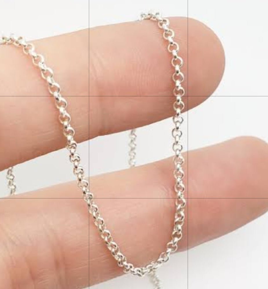 Sterling Silver 2mm 55cm Rolo Chain Belcher Necklace - Enchanting Charms