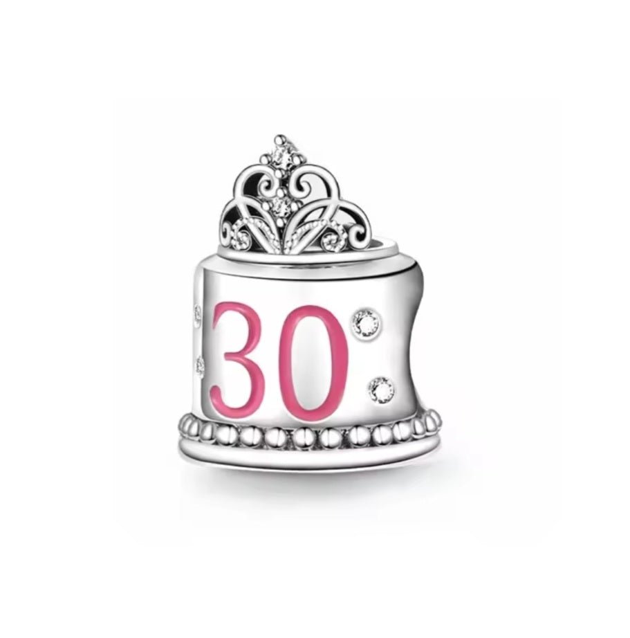 Sterling Silver 30th Birthday Charm - Enchanting Charms