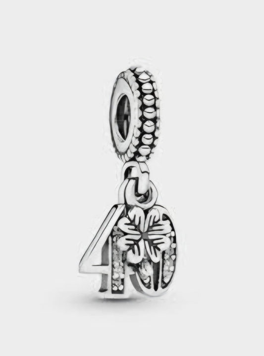 Sterling Silver 40th Birthday Charm - Enchanting Charms