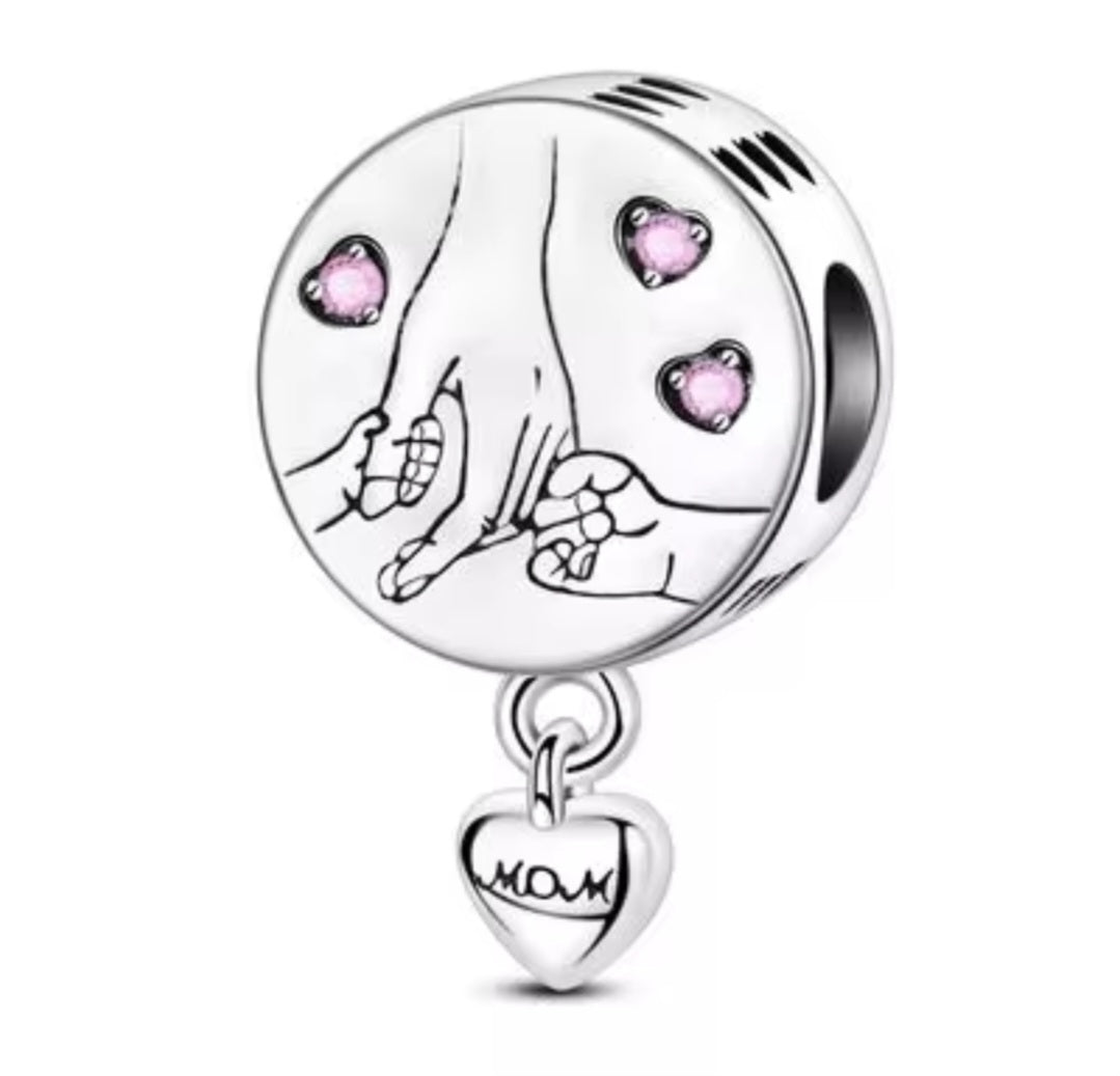 Sterling Silver A Mom Is Your First Friend Your Best Friend Your Forever Friend Charm - Enchanting Charms