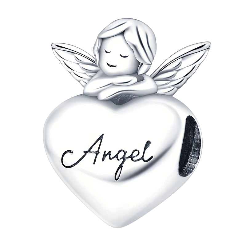 Sterling Silver Angel Love Charm - Enchanting Charms