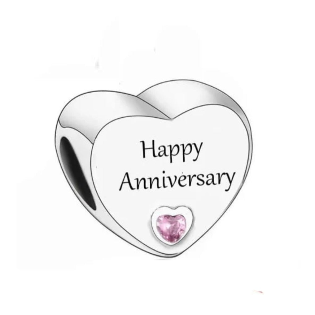 Sterling Silver Anniversary Charm - Enchanting Charms