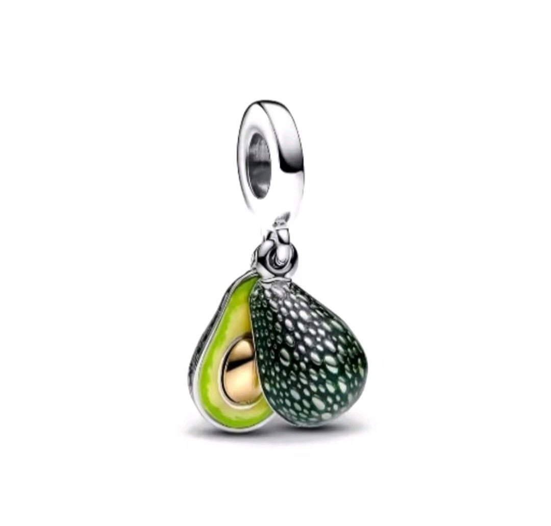 Sterling Silver Avocado Charm - Enchanting Charms