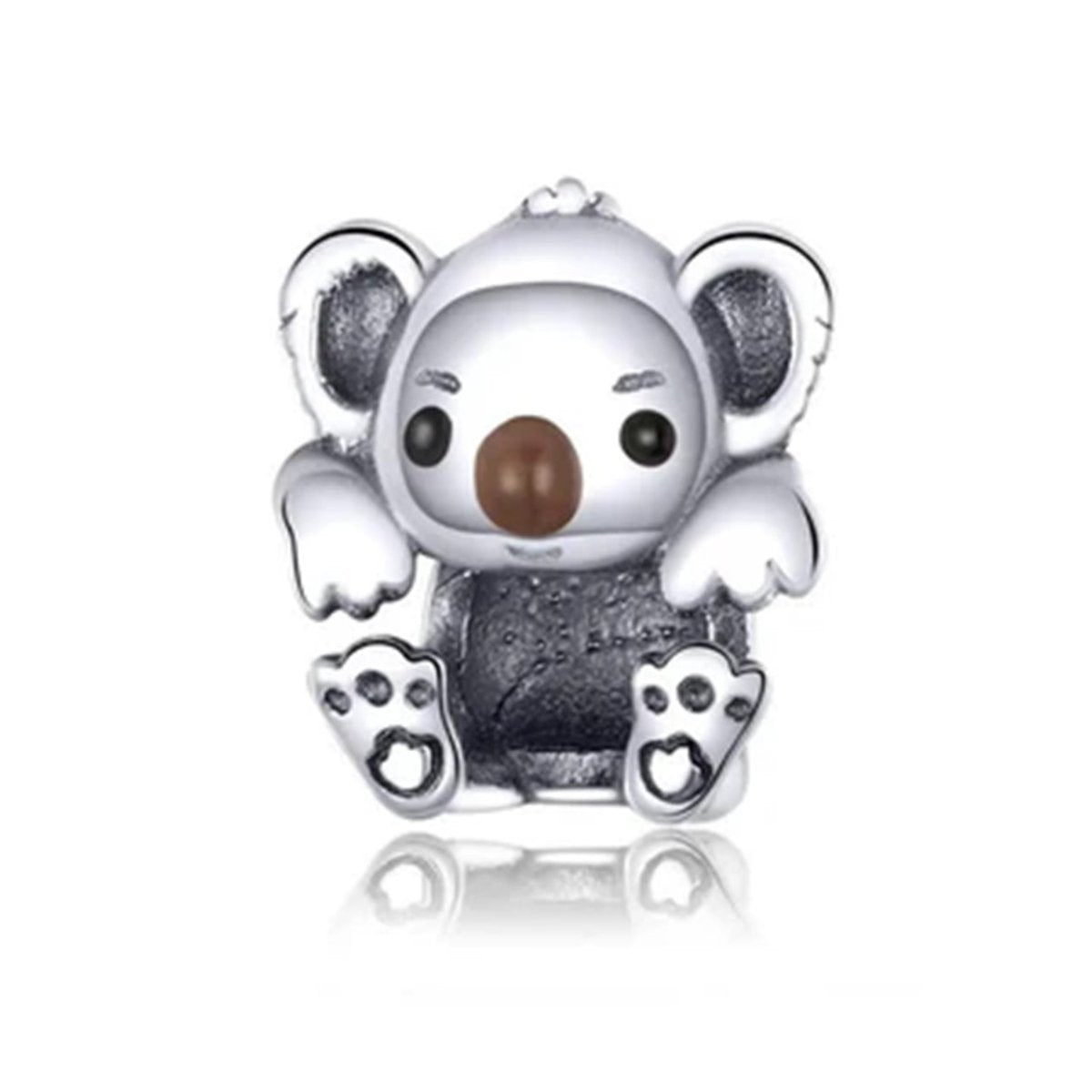 Sterling Silver Baby Koala Bear Charm - Enchanting Charms