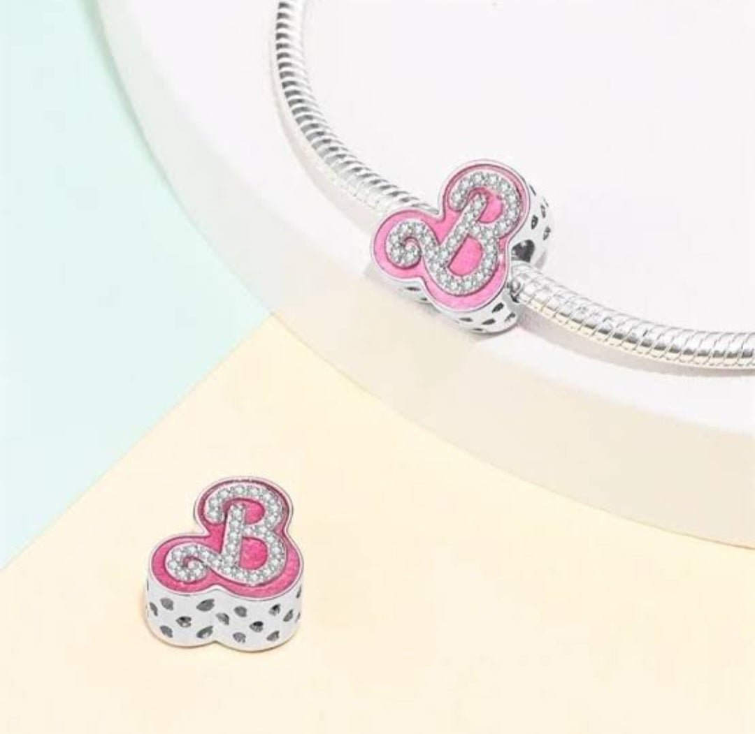 Sterling Silver Barbie Logo Charm - Enchanting Charms