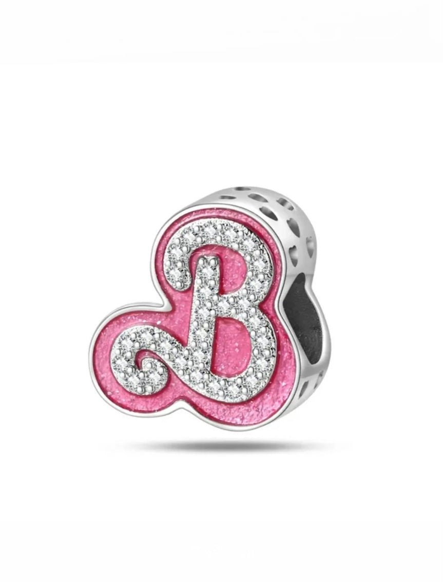 Sterling Silver Barbie Logo Charm - Enchanting Charms