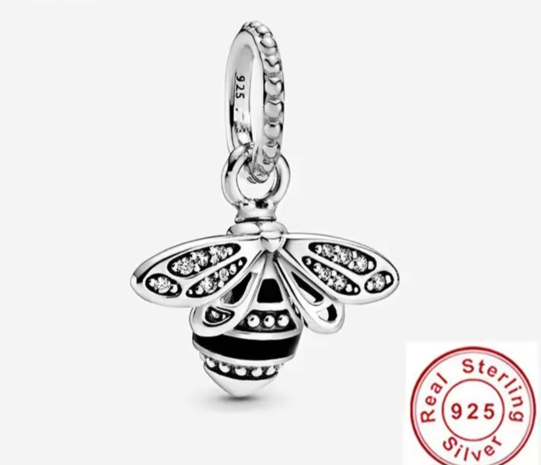 Sterling Silver Bee Charm - Enchanting Charms