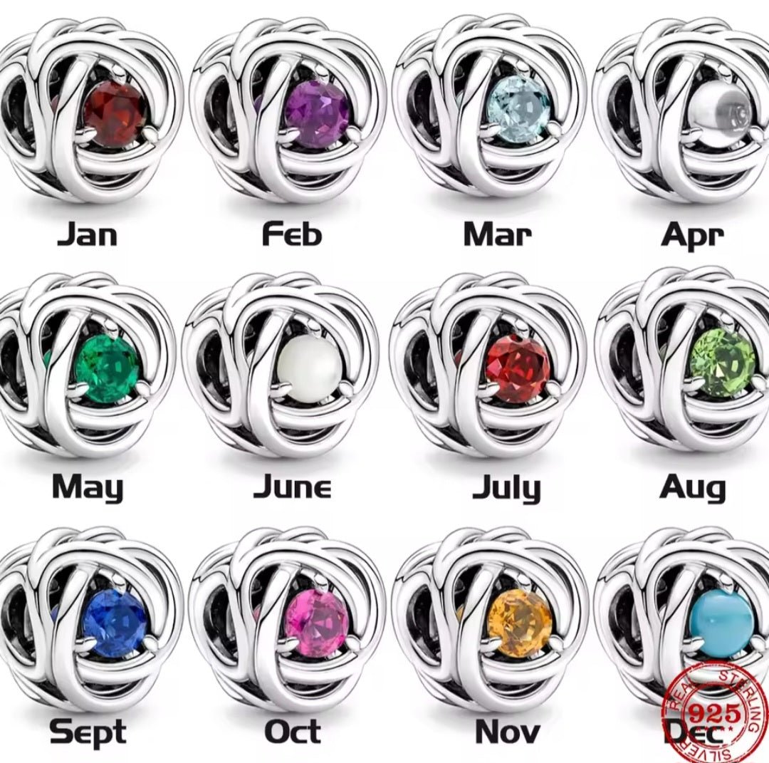 Sterling Silver Birthstone Charm - Enchanting Charms