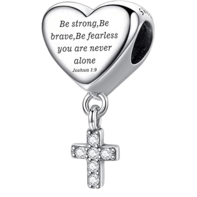 Sterling Silver Christian Verse Charm - Enchanting Charms