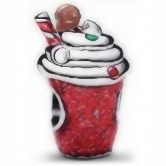 Sterling Silver Christmas Cold Cup Charm
