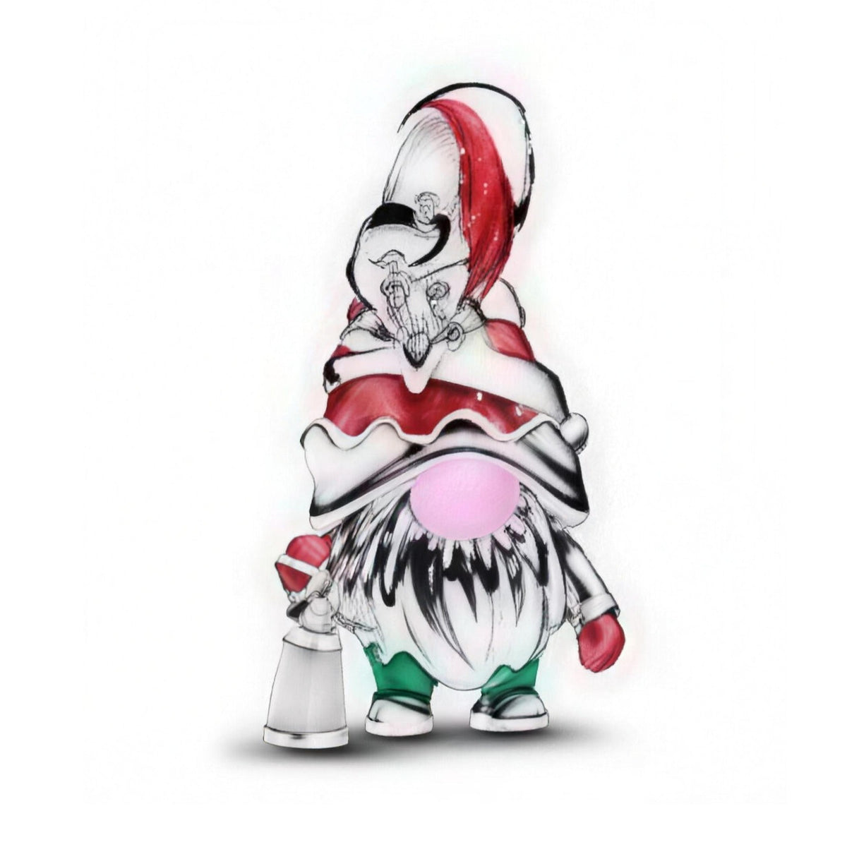 Sterling Silver Christmas Gnome Charm