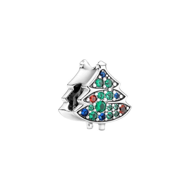 Sterling Silver Christmas Tree Charm - Enchanting Charms