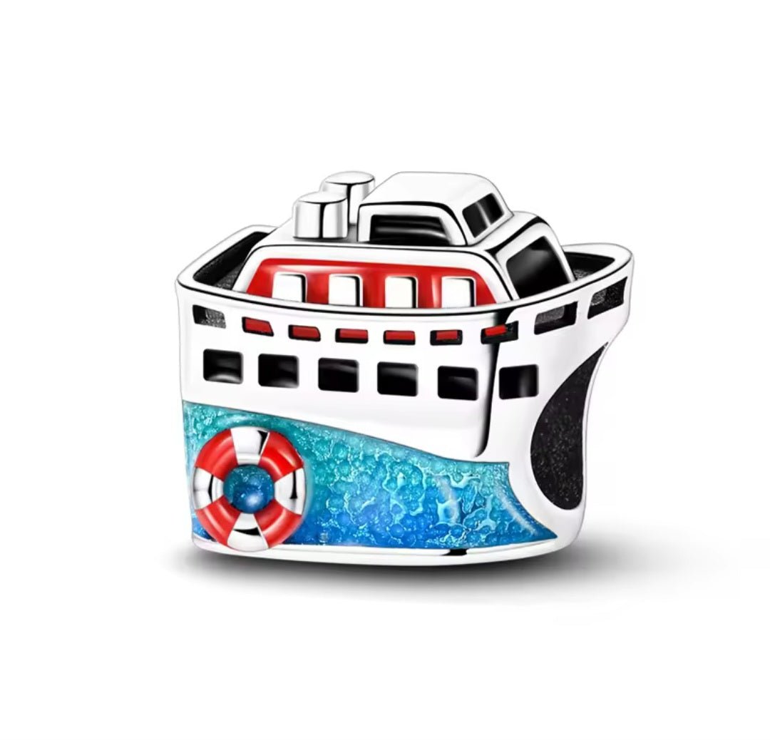 Sterling Silver Cruise Ship Charm - Enchanting Charms