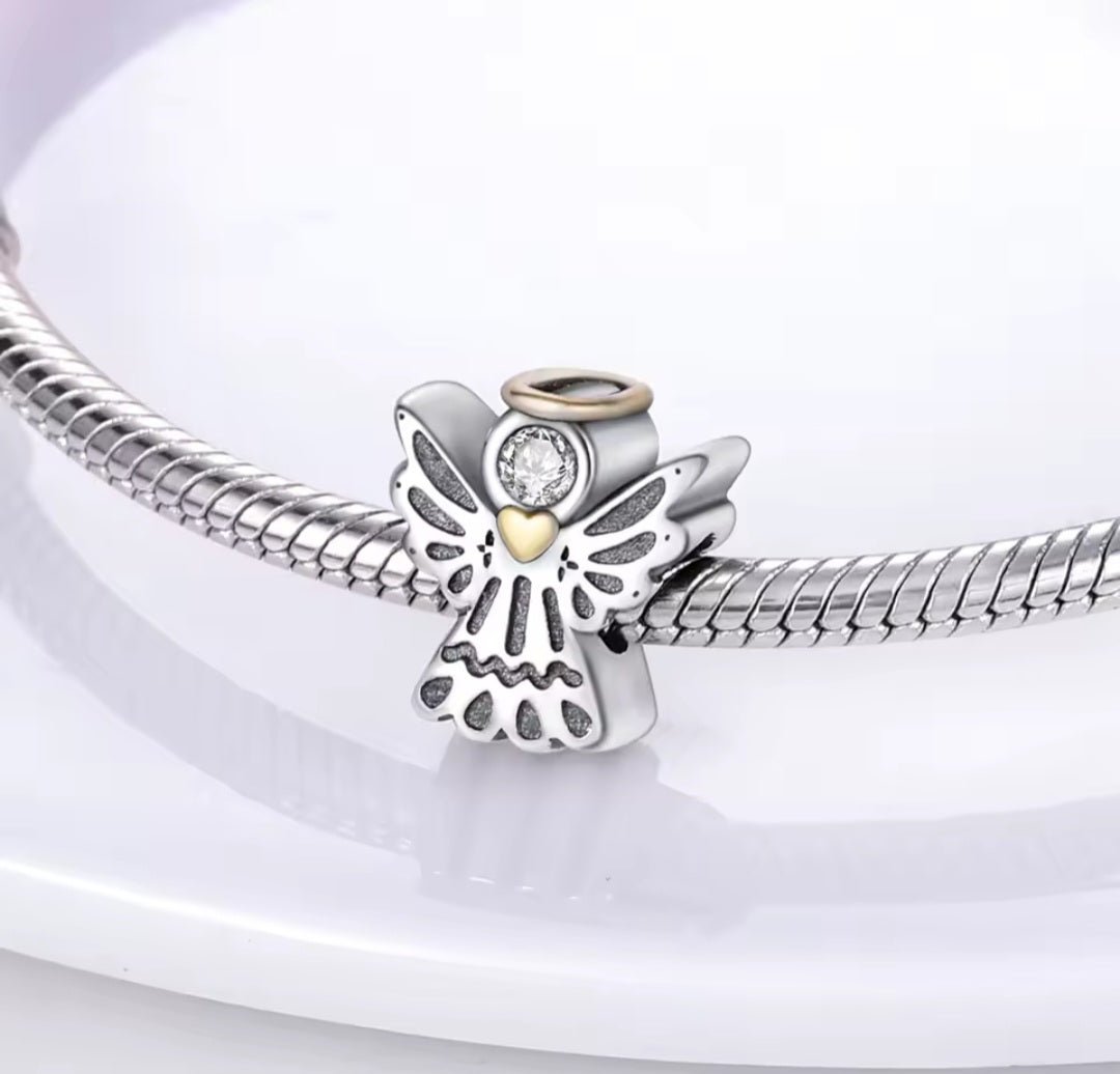 Sterling Silver Cute Angel Charm - Enchanting Charms