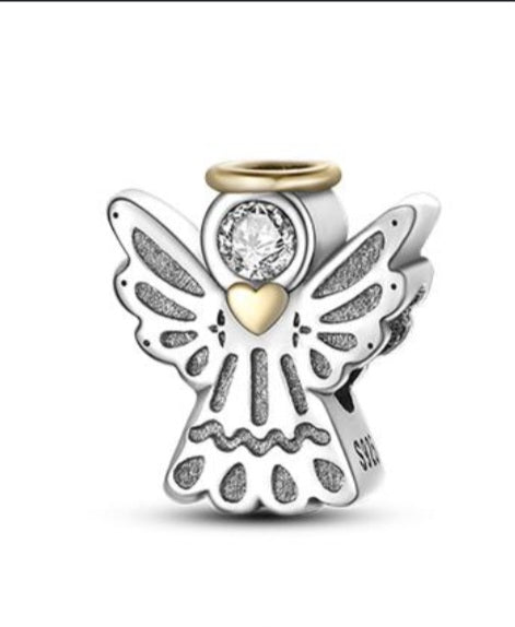 Sterling Silver Cute Angel Charm - Enchanting Charms