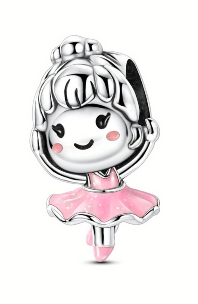 Sterling Silver Dancing Ballerina Charm - Enchanting Charms