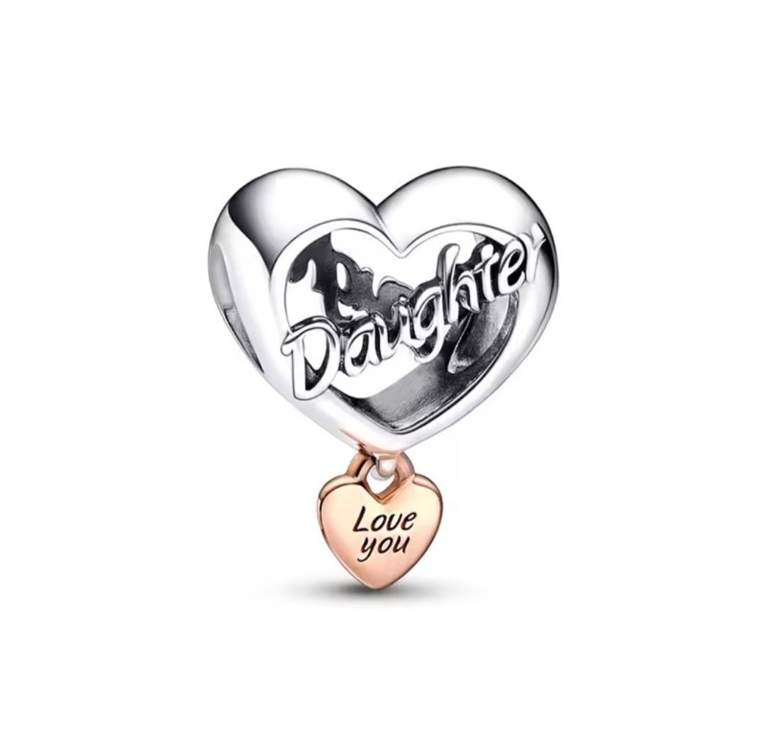 Sterling Silver Daughter Love You Charm - Enchanting Charms