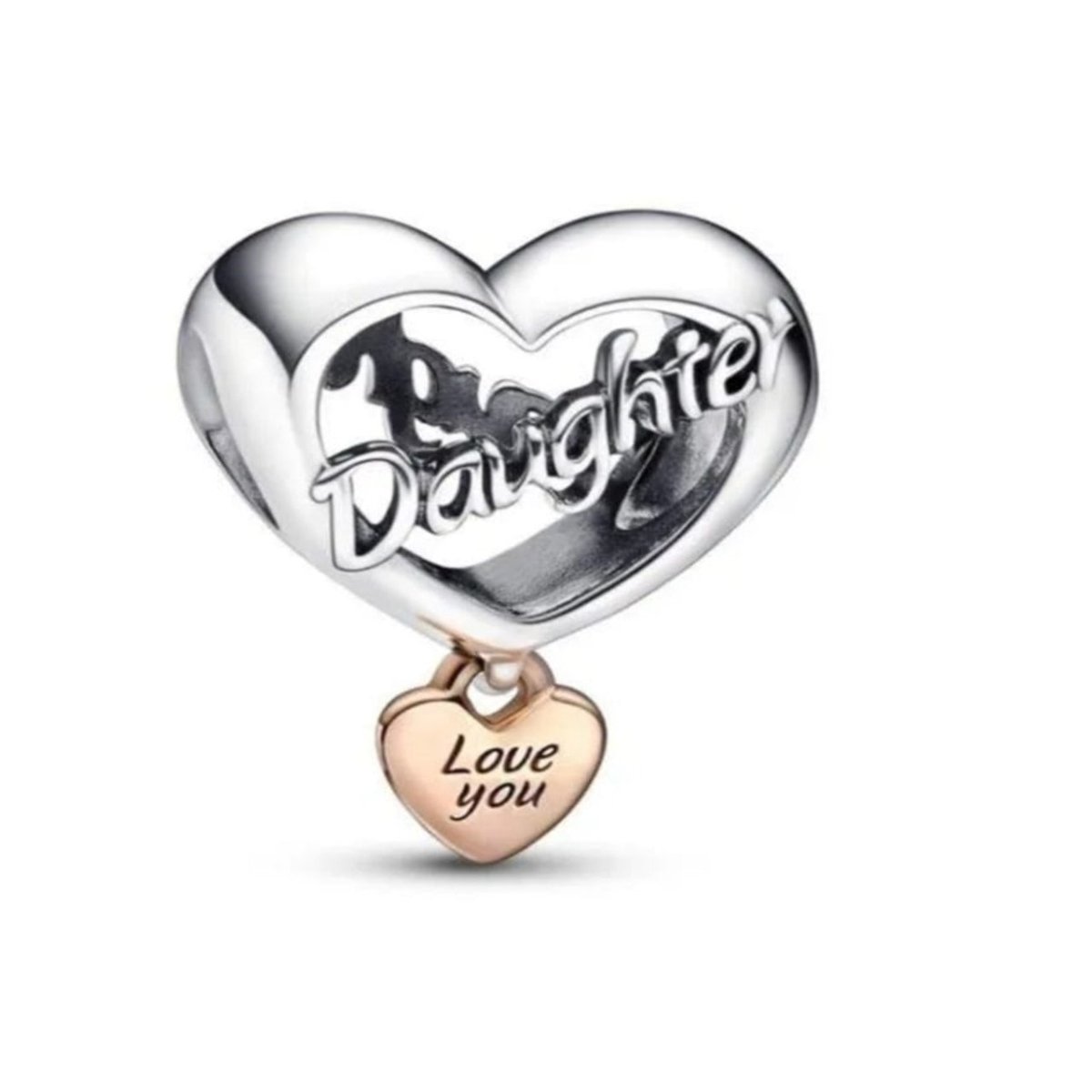 Sterling Silver Daughter Love You Charm - Enchanting Charms