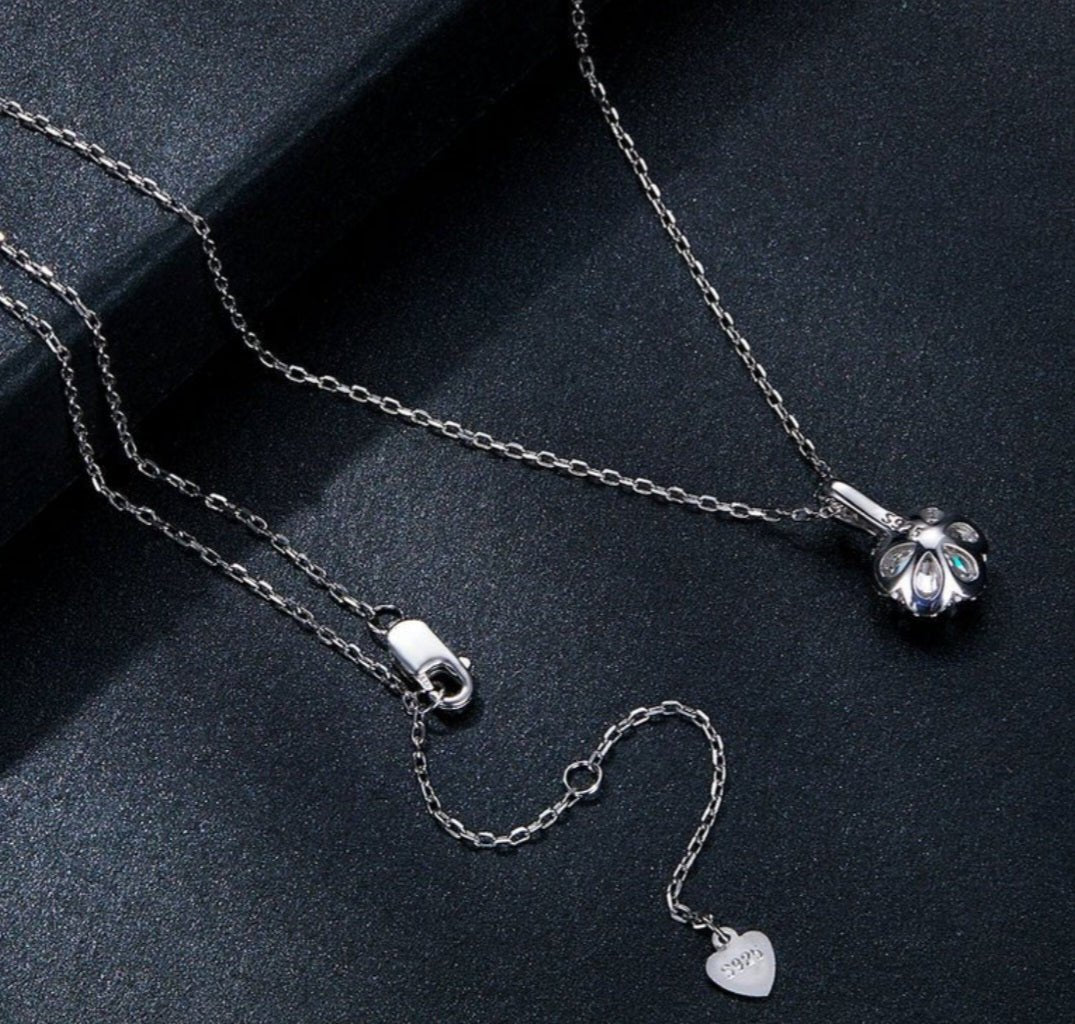 Sterling Silver Diana Moissanite Necklace - Enchanting Charms