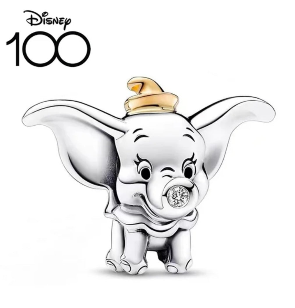 Sterling Silver Disney 100th Anniversary Dumbo The Elephant Charm - Enchanting Charms