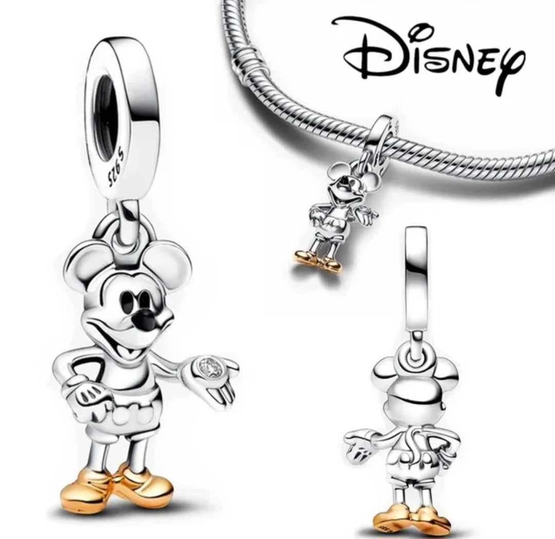 Sterling Silver Disney 100th Anniversary Mickey Mouse Charm - Enchanting Charms