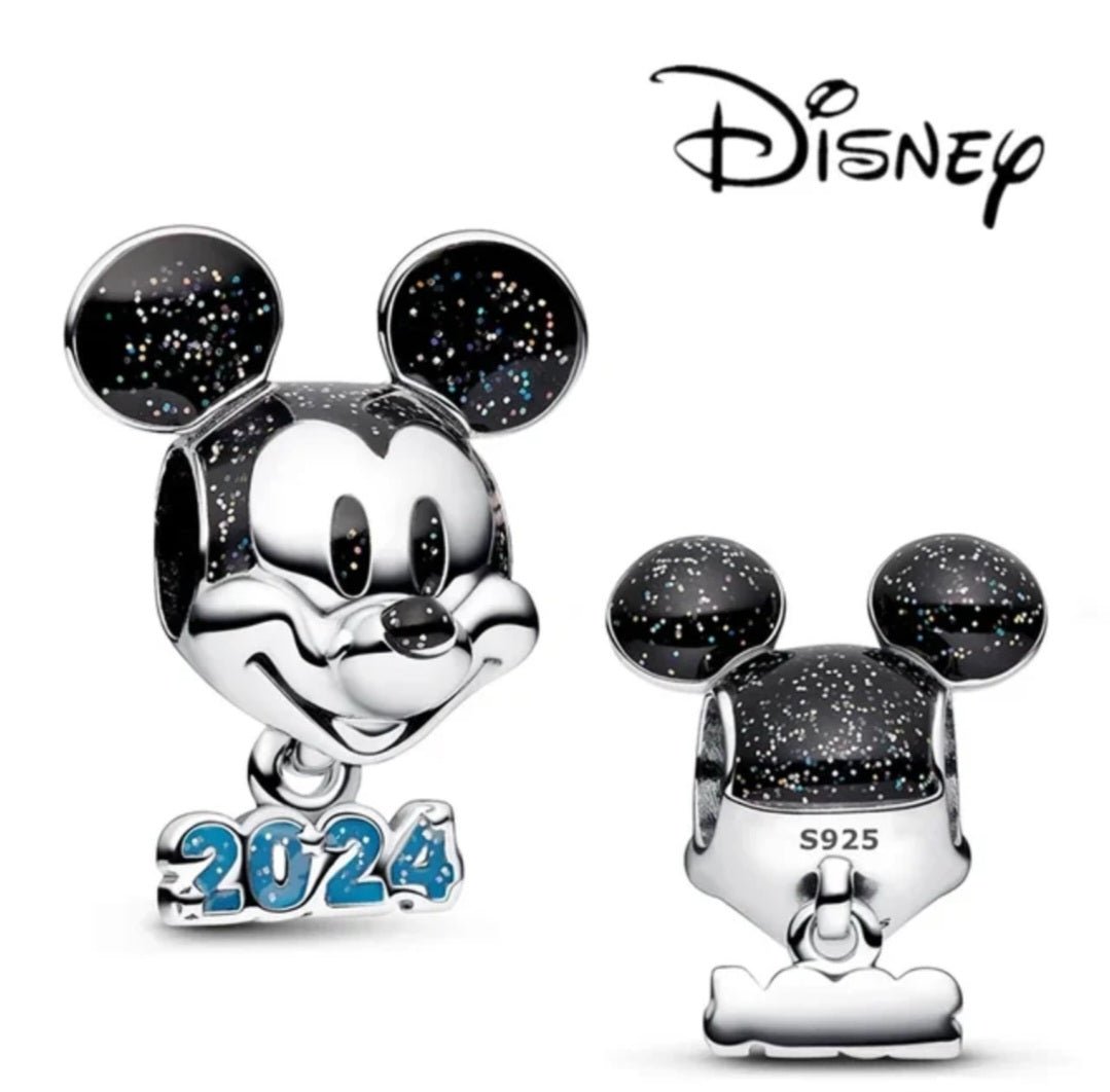 Sterling Silver Disney 2024 Mickey Mouse Charm - Enchanting Charms