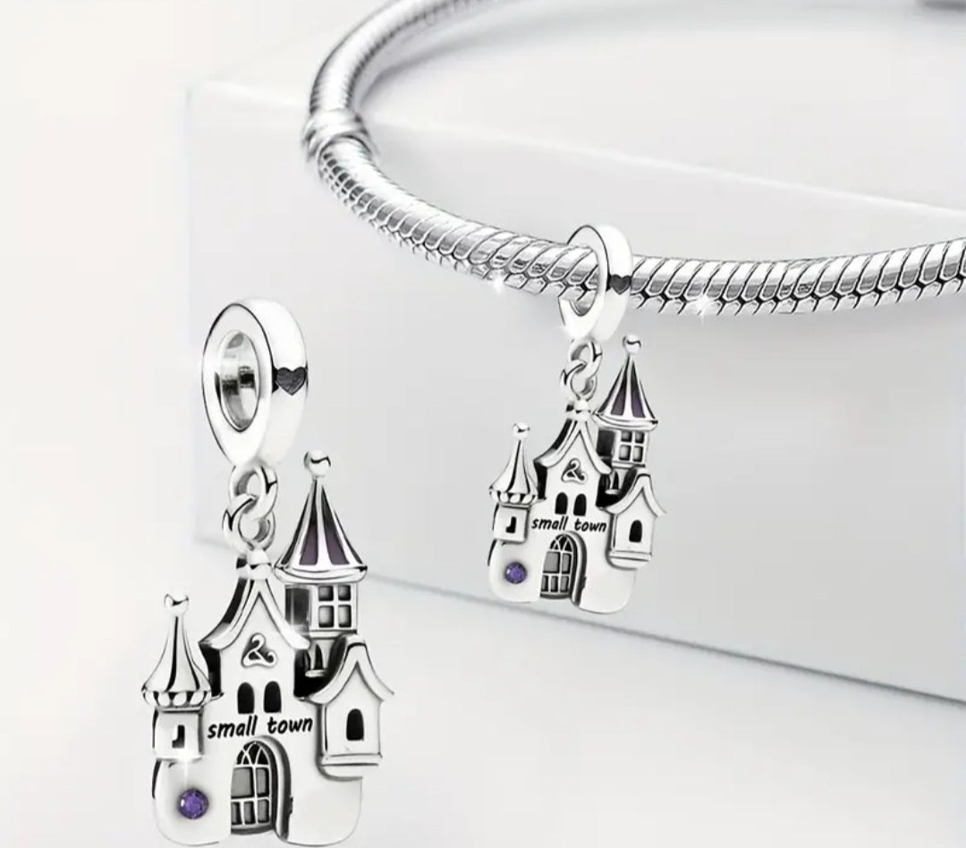 Sterling Silver Disney Castle Charm - Enchanting Charms