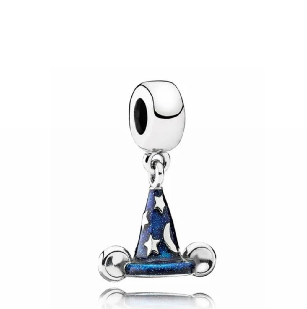 Sterling Silver Disney Magic Wizard Hat Charm Charm - Enchanting Charms