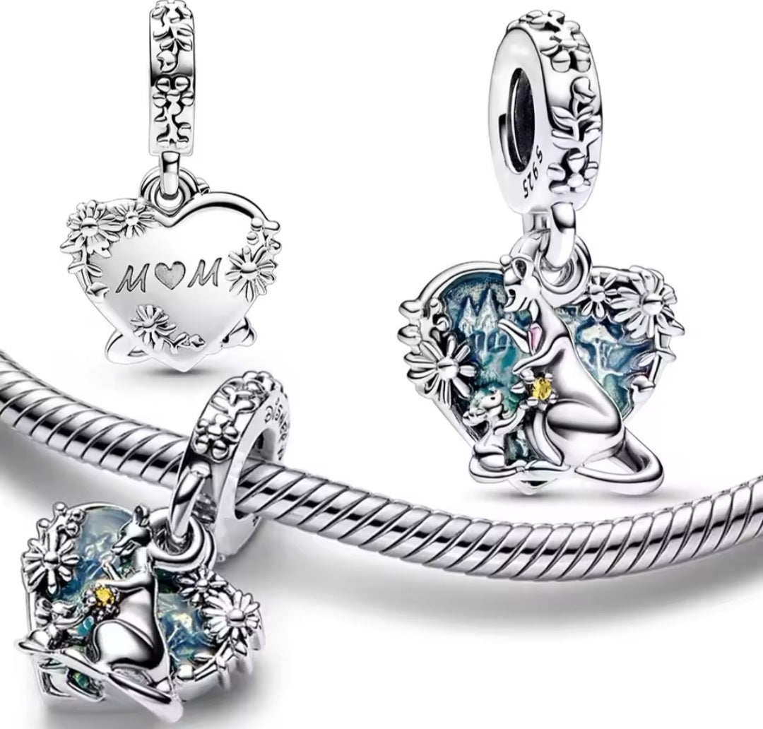 Sterling Silver Disney Mom Charm - Enchanting Charms