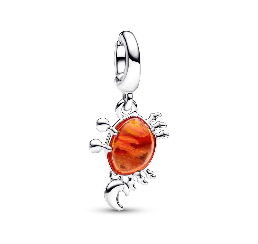 Sterling Silver Disney The Little Mermaid Sebastian Crab Charm - Enchanting Charms