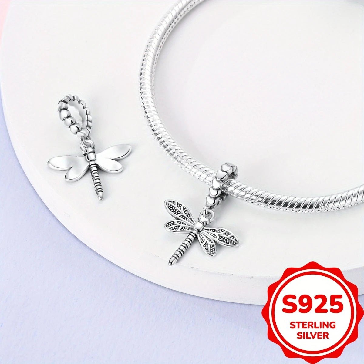 Sterling Silver Dragonfly Charm - Enchanting Charms