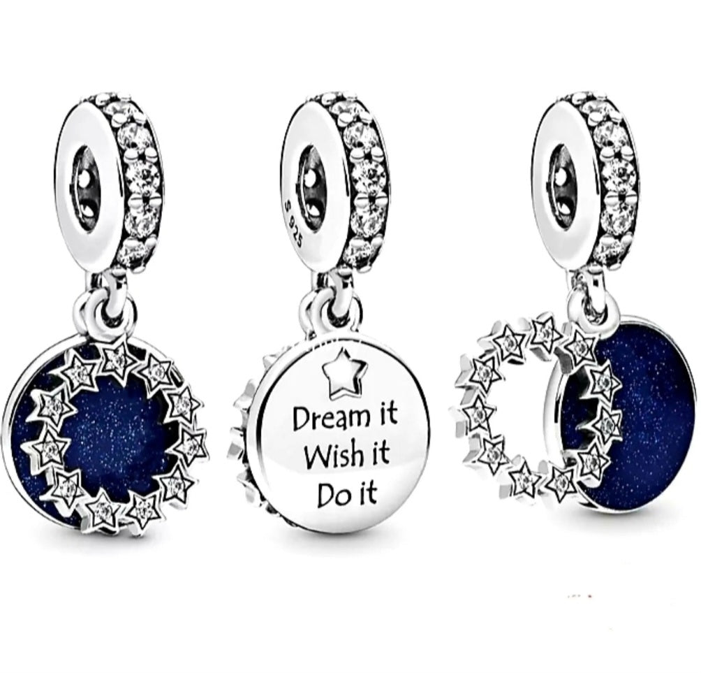 Sterling Silver Dream It Wish It Do It Charm - Enchanting Charms