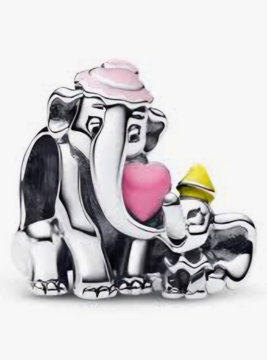 Sterling Silver Dumbo & Mama Charm - Enchanting Charms