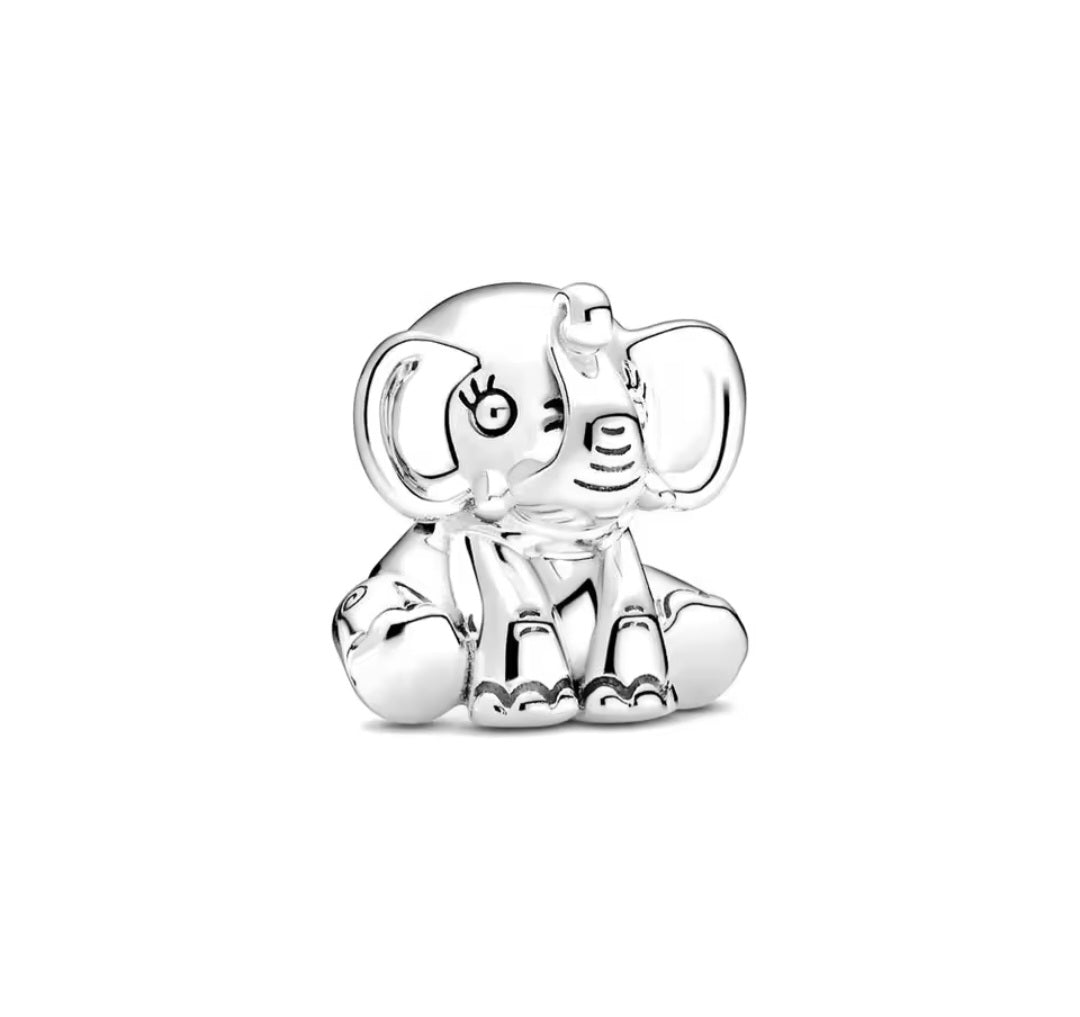 Sterling Silver Ellie The Elephant Charm - Enchanting Charms