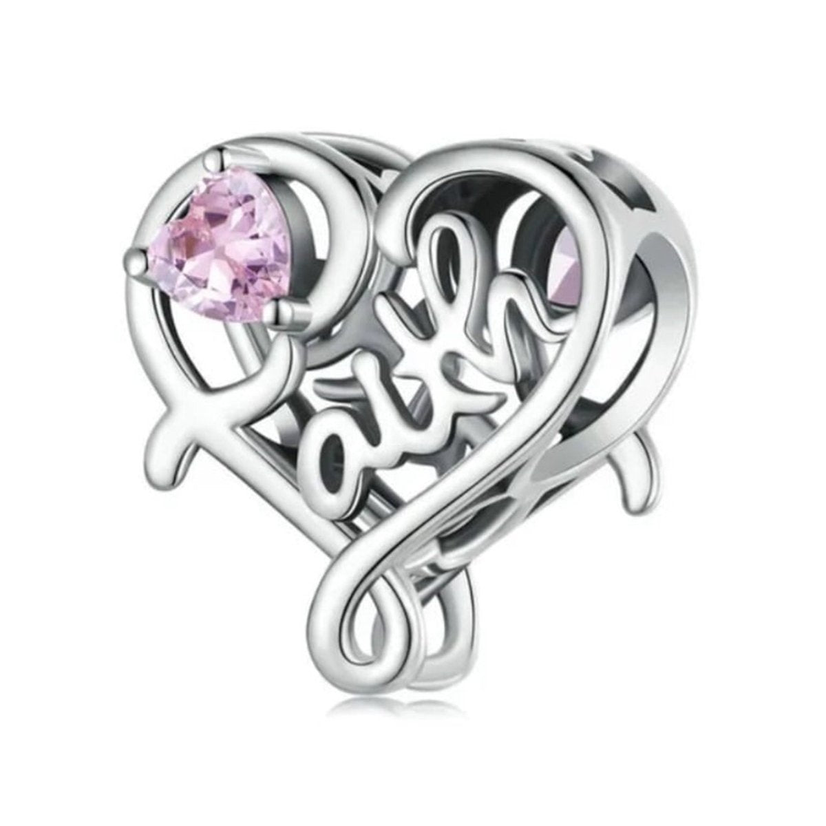 Sterling Silver Faith Charm - Enchanting Charms