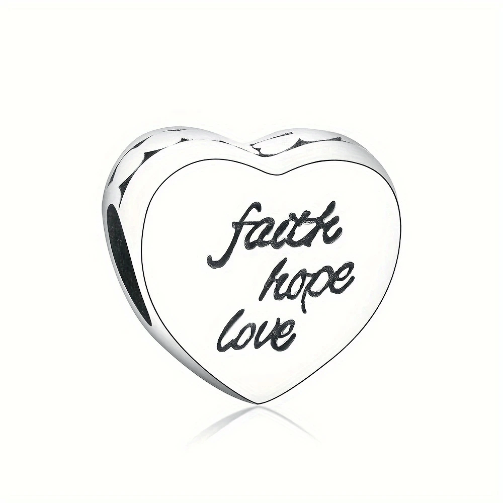 Sterling Silver Faith Hope Love Charm - Enchanting Charms