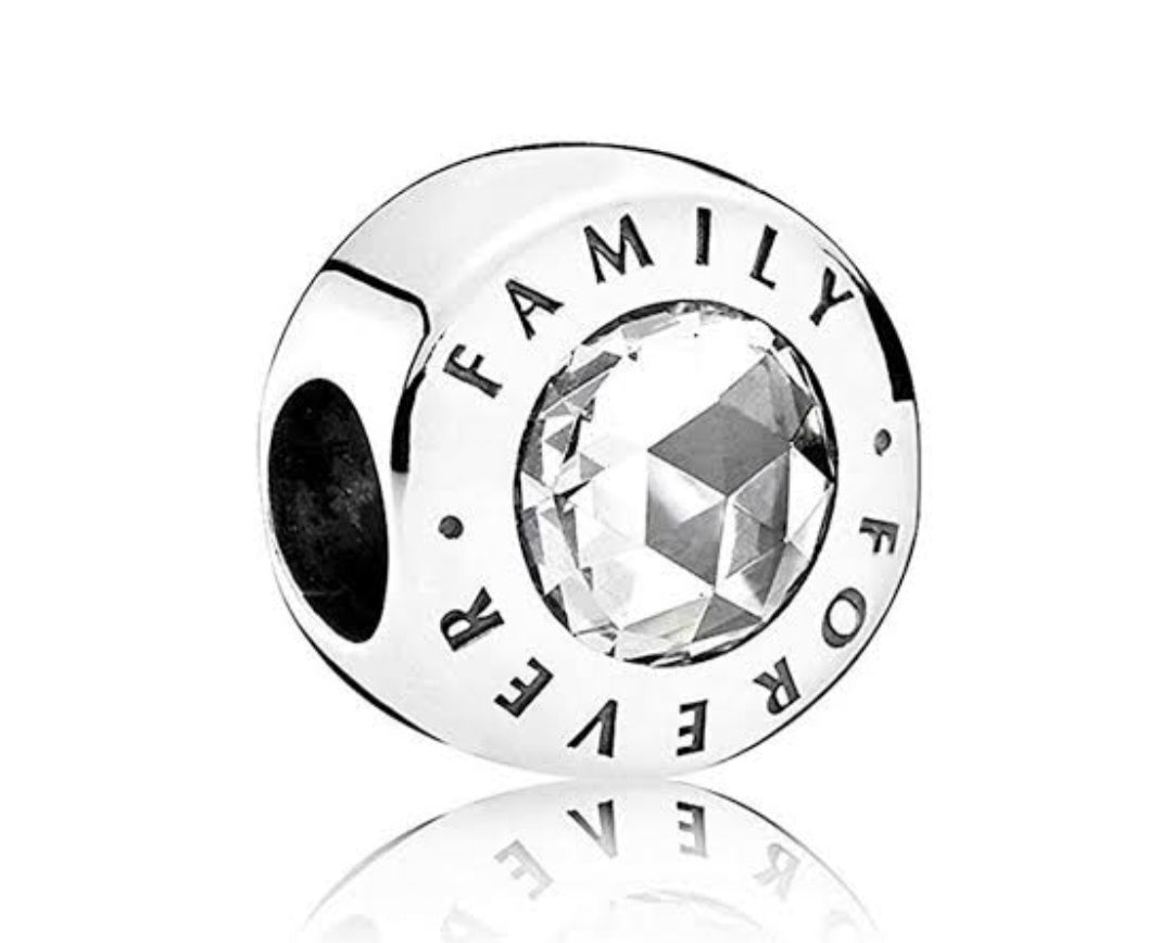 Sterling Silver Family Forever Charm - Enchanting Charms