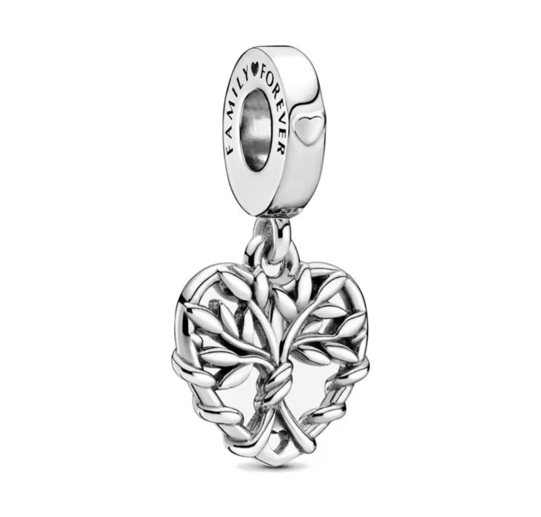 Sterling Silver Family Forever Family Tree Charm - Enchanting Charms