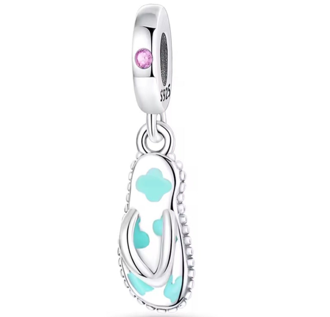Sterling Silver Flip Flop Charm - Enchanting Charms