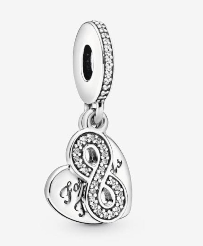 Sterling Silver Forever Friends Charm - Enchanting Charms