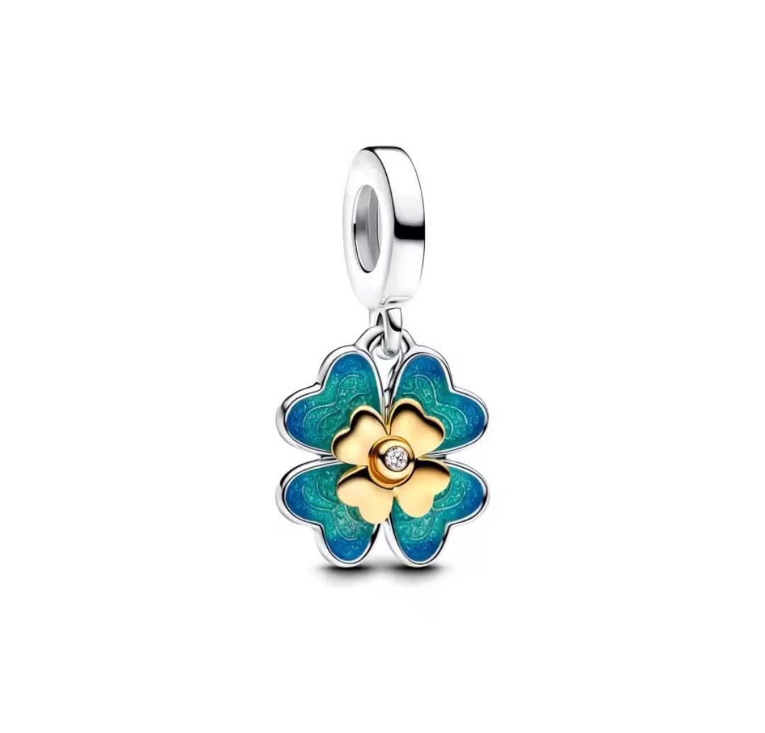 Sterling Silver Four Leaf Clover Charm - Enchanting Charms