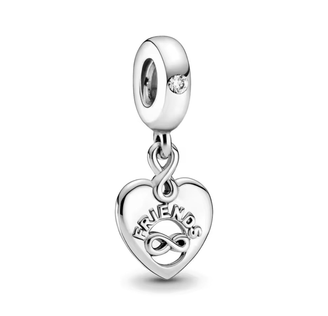 Sterling Silver Friends Forever Charm - Enchanting Charms